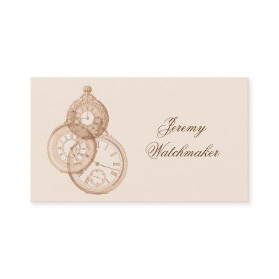 Decorative antique pocket watches in brown