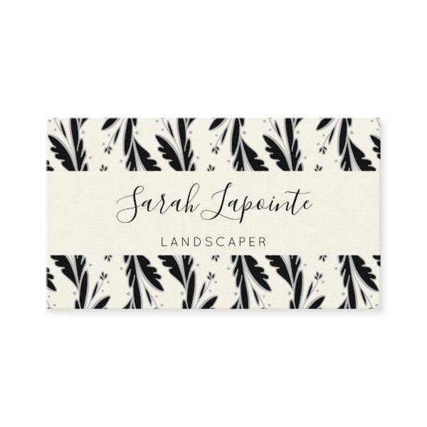 Decorative Black Vines Pattern