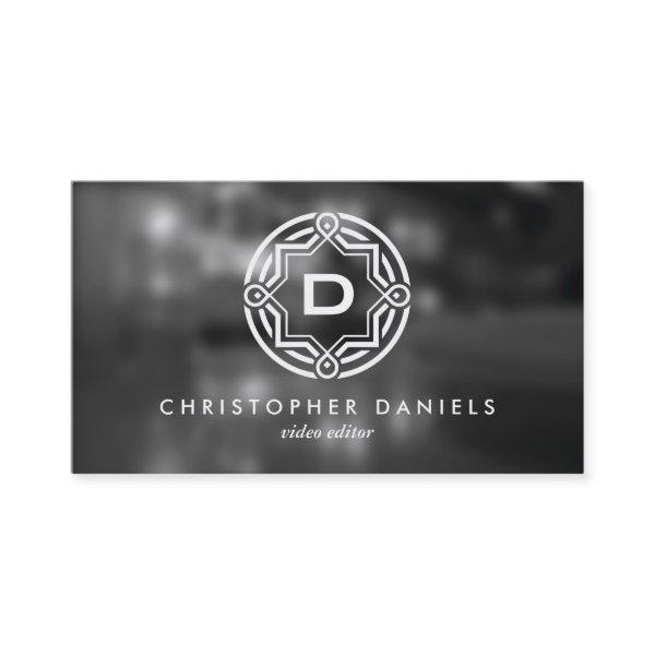 DECORATIVE CIRCLE LOGO with YOUR INITIAL Photo