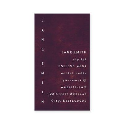 Deep Red Modern Grunge with Vertical Text