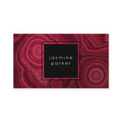 Deep Rose Abstract Agate Marbled Pattern