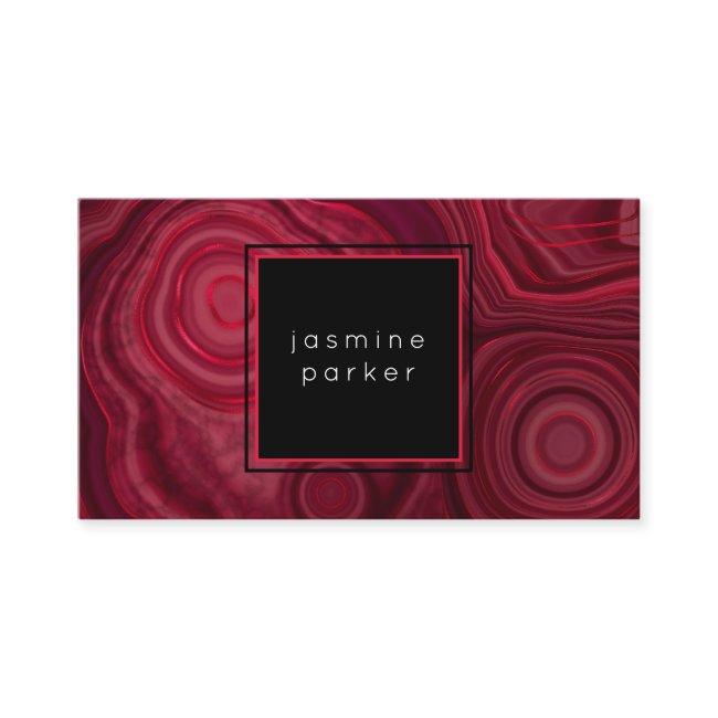 Deep Rose Abstract Agate Marbled Pattern