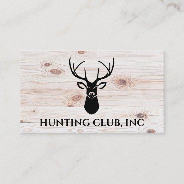 Deer Head Logo | Wood Board Background