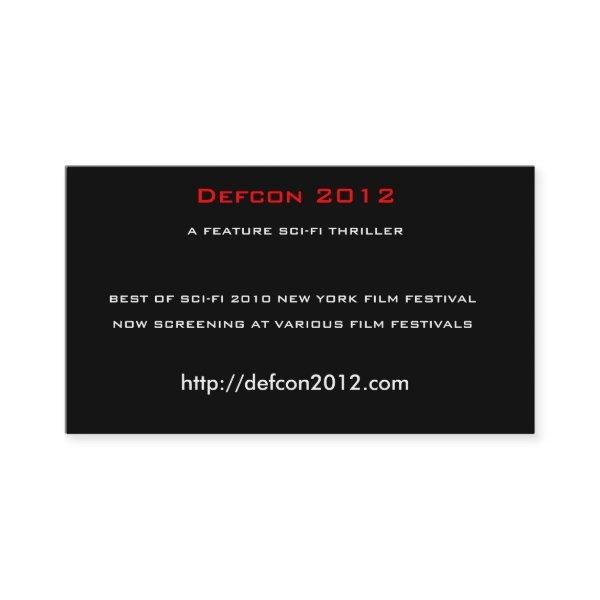Defcon 2012, A FEATURE SCI-FI THRILLER