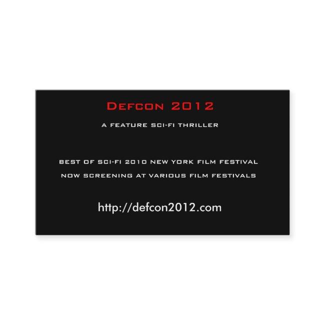 Defcon 2012, A FEATURE SCI-FI THRILLER