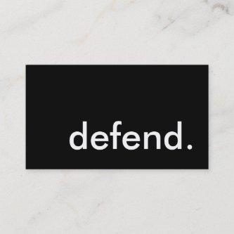 defend.