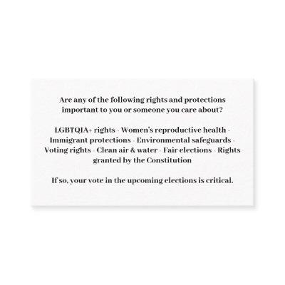 Defend Democracy - Vote Blue