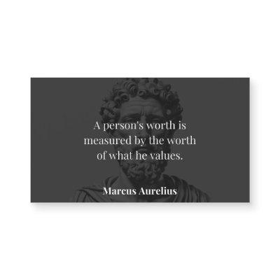 Defining Worth: Marcus Aurelius on Values