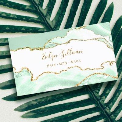 delicate seafoam green agate