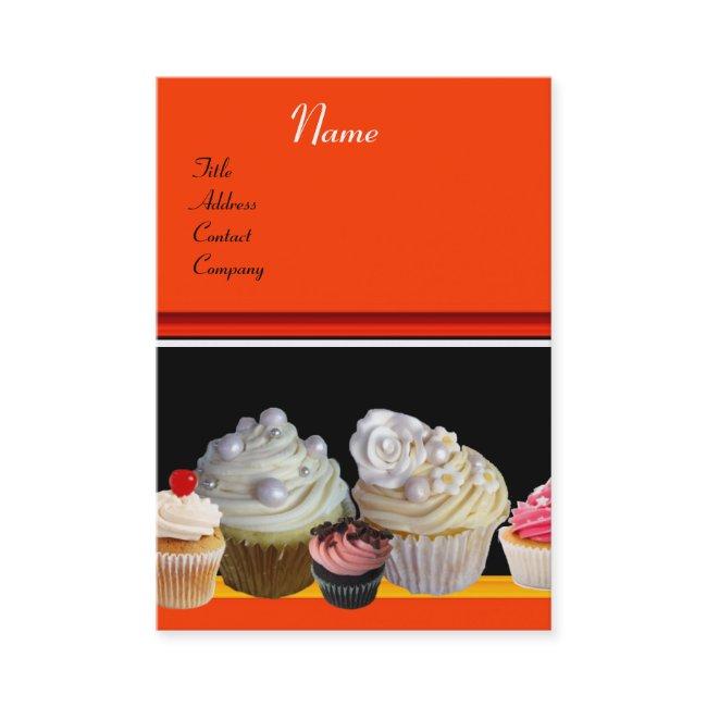 DELICIOUS CUPCAKES DESERT SHOP, Orange Yellow