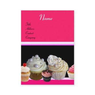 DELICIOUS CUPCAKES DESERT SHOP, Pink Fuchsia Red