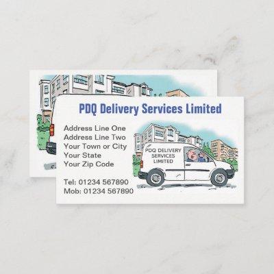 Delivery Services with Name on Company Van