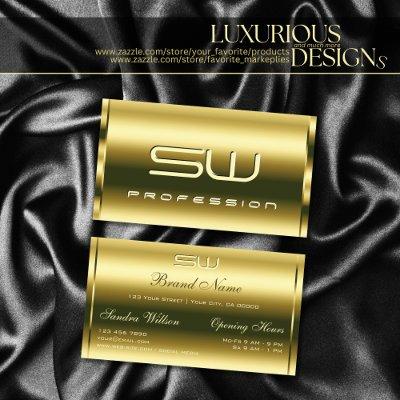 Deluxe Golden Shimmery Optics and Monogram Elegant