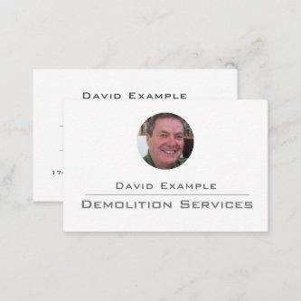 Demolition Services with Photo of Holder
