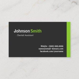 Dental Assistant - Modern Minimalist Green