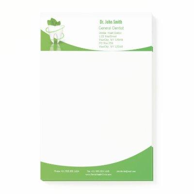 Dental Medical Mint Leaf Tooth - Post-it® Notes