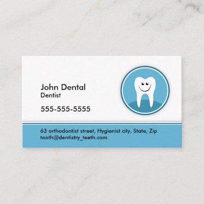 Dentist and dental business or profile card