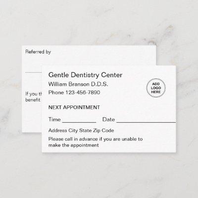 Dentist Appointment Logo Referral