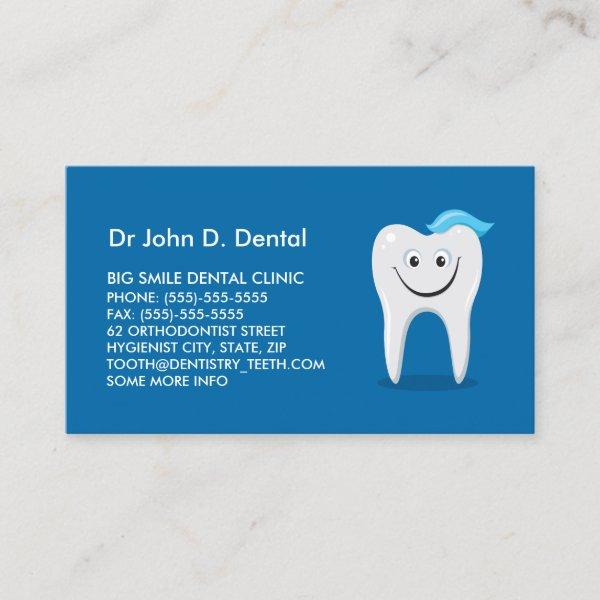 Dentist dental  with happy tooth