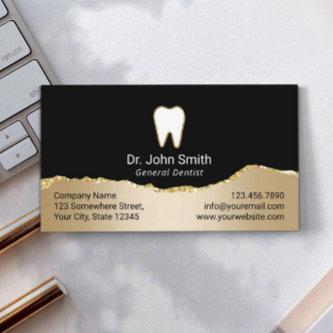Dentist Modern Black & Gold Dental Appointment
