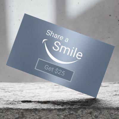 Dentist Share a Smile Dusty Blue Dental Referral