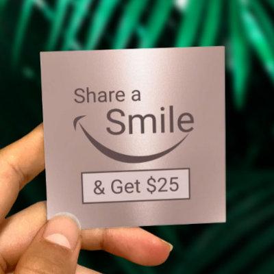 Dentist Share a Smile Rose Gold Dental Referral