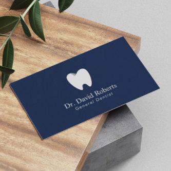 Dentist Tooth Logo Navy Blue Dental Appointment