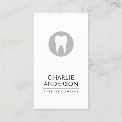 Dentist tooth logo vertical modern minimalist