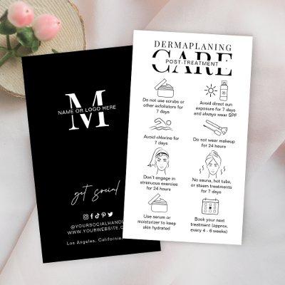 Dermaplaning Aftercare Instructions Minimal Salon