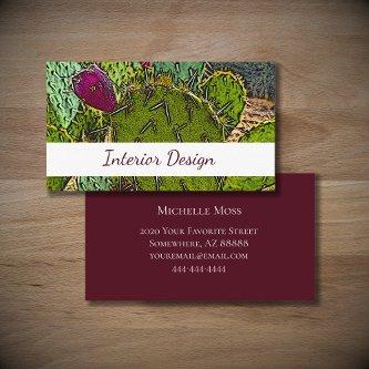 Desert Cactus Colorful Succulent Interior Design