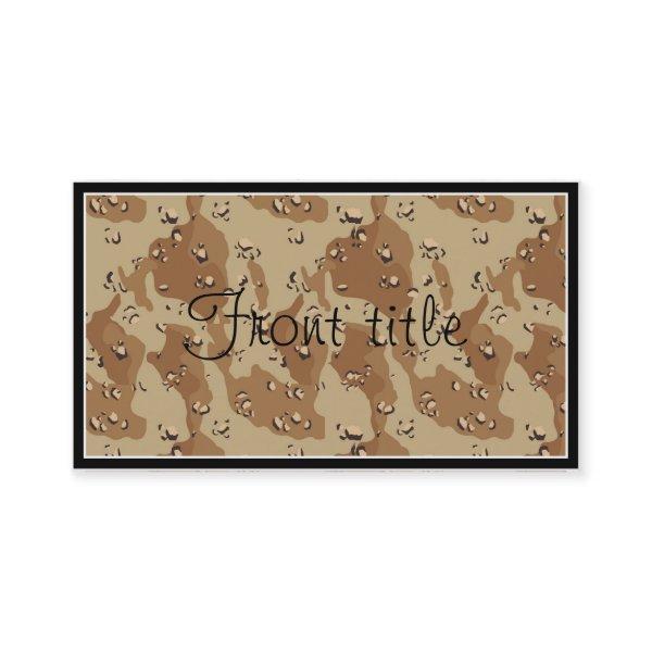 Desert Camouflage Background Template