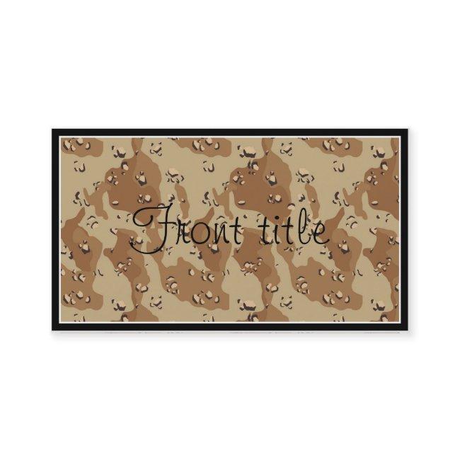 Desert Camouflage Background Template