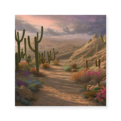 Desert Landscape Square