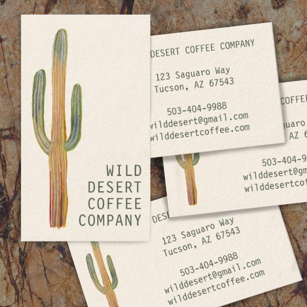 Desert Saguaro Cactus Watercolor Unique Elegant
