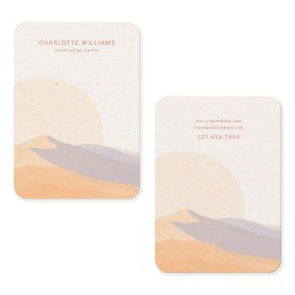 Desert Sunset Custom Jewelry Display Card