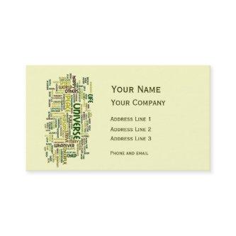 Desiderata Motivation Poem Calling Card