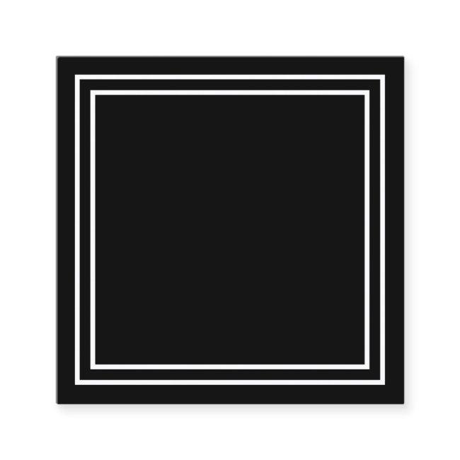 Design Your Own Bordered Solid Black Square