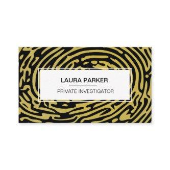 Detective Private Investigator Finger Print