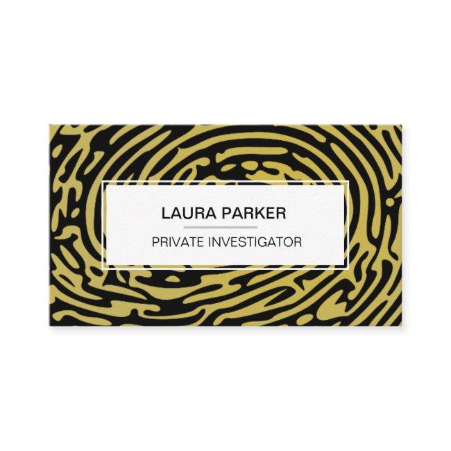 Detective Private Investigator Finger Print