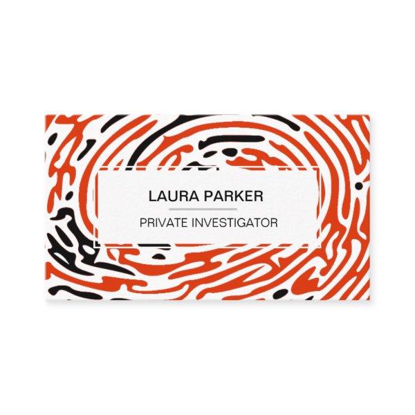 Detective Private Investigator Finger Print