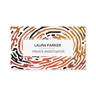 Detective Private Investigator Finger Print