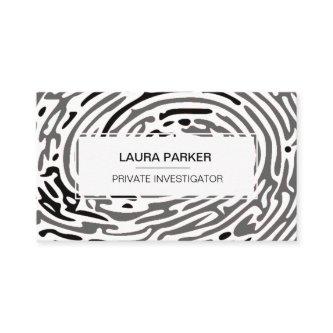 Detective Private Investigator Finger Print Secure