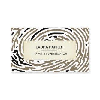 Detective Private Investigator Finger Print Secure
