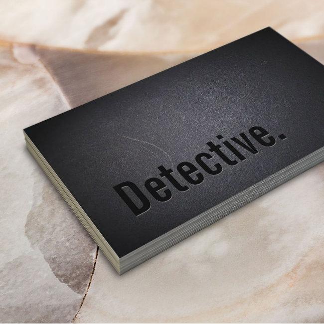Detective Professional Black Bold Minimal
