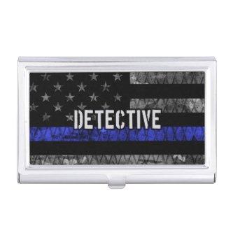 Detective Thin Blue Line Distressed Flag  Case