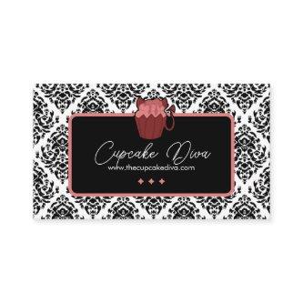 Devilish Damask Cupcake