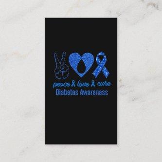 Diabetic love cure blue Diabetes Awareness