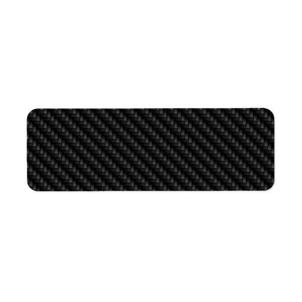 Diagonal Tightly Woven Carbon Fiber Texture Label