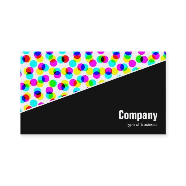 Diagonal V3 - Black - Color Halftone