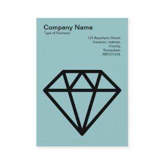 Diamond - Black on Light Blue Gray